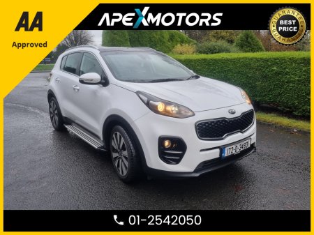 2017 Kia Sportage FINANCE ARRANGED * 3 CRDI ISG  * LEATHER * AUTOMATIC * PANORAMIC SUNROOF * NEW NCT DEC-27 * IMMACULATE * AA APPROVED * 101 SAFETY CHECKLIST * HEATED SEATS * COLOUR REVERSE CAMERA * TOP-SPEC SUV €16,449