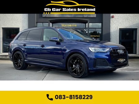 2023 Audi Q7 3.0 TDI V6 50 S line SUV 5dr Diesel Tiptronic quattro 1 OWNER, NAVARRA BLUE, VIRTUAL COCKPIT, REVERSE CAMERA