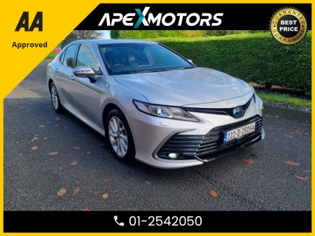 2022 Toyota Camry FINANCE ARRANGED * TOP-SPEC  * 2.5 VVT-I DESIGN 215BHP 4 HYBRID * IMMACULATE * 11-STAMPS SERVICE HISTORY * AA APPROVED * 101 SAFETY CHECKLIST * AUTOMATIC * HEATED SEATS * COLOUR REVERSE CAMERA €27,449
