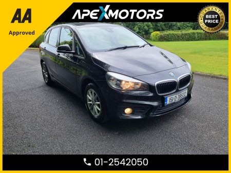 2015 BMW 2 Series Active Tourer FINANCE ARRANGED * 216D SE  * NEW NCT JUN-27 * LOW TAX JUL-25 * STAMPED SERVICE HISTORY * AA APPROVED * 101 SAFETY CHECKLIST * IMMACULATE * HEATED SEATS * COLOUR REVERSE CAMERA * TOP-SPEC 5DR MPV €9,949
