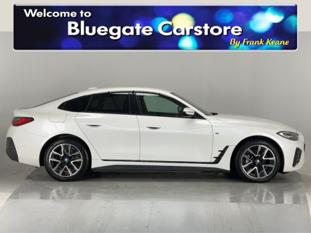 2022 BMW i4 EDRIVE40 M SPORT**FRONT HEATED SEATS**18 INCH ALLOYS**HALF LEATHER INTERIOR**TOUCH SCREEN INFOTAINMENT**REVERSE CAMERA**PARKING SENSORS**APPLE CARPLAY**ELECTRIC TAILGATE**KEYLESS START** €35,495