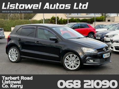 2016 Volkswagen Polo GT 1.4 150BHP AUTO * GT LINE INTERIOR, REAR VIEW CAMERA, CRUISE CONTROL, PADDLE SHIFT, TOUCH SCREEN RADIO, MULTIFUNCTION STEERING WHEEL, FRONT & REAR ELECTRIC WINDOWS, ISOFIX, TRIP COMPUTER*