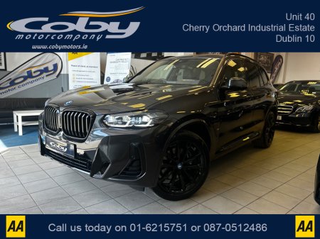 2024 BMW X3 M Sport Pro Pack XDRIVE30E AUTO. Pristine Car with only 9km, 2 Keys. CarPlay, Dual Climate, Cruise, Heated Seats, Sat Nav, Digital Dash, Reverse Camera, MFSW, Electric Boot, Full Electrics and more. €63,950 thumbnail