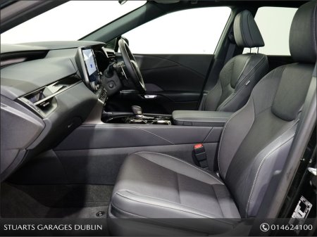 2025 Lexus RX 450h+ RX450+ PHEV F-SPORT: GRAPHITE BLACK METALLIC, BLACK LEATHER WITH BLACK HOLOGRAM INLAYS, 21” BLACK GLOSS 10 SPOKE ALLOYS, RUNNING BOARDS €83,945