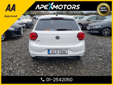2019 Volkswagen Polo FINANCE ARRANGED * 1.0 NEW MODEL 5DR * NEW NCT JUN-27 * IMMACULATE * STAMPED SERVICE HISTORY * AA APPROVED * 101 SAFETY CHECKLIST * AUTOMATIC * COLOUR REVERSE CAMERA * TOP-SPEC 5DR HATCH * LOW LOW KMs €16,449 thumbnail