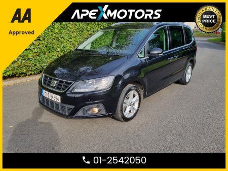2017 SEAT Alhambra FINANCE ARRANGED * 2.0 TDI CR SE ECOMOTIVE * 7-SEATER MPV * AA APPROVED  * 101 SAFETY CHECKLIST * IMMACULATE * CRUISE CONTROL * NEW NCT SEP-26 * LOW TAX * 12-MONTH ROADSIDE ASSIST  * 01-2542050 €15,949