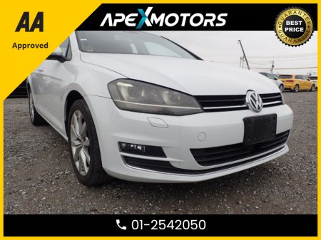 2017 Volkswagen Golf FINANCE ARRANGED * HIGHLINE (TOP-SPEC)  * AUTOMATIC (DSG) * AA APPROVED  * 101 SAFETY CHECKLIST * 12-MONTH ROADSIDE ASSIST  * IMMACULATE * LOW LOW MILES * ADAPTIVE CRUISE * NEW NCT OCT-26 * LOW TAX €18,449