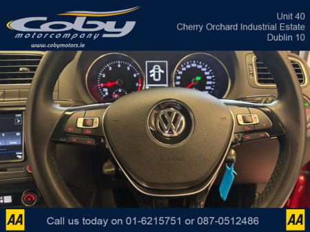 2016 Volkswagen Polo HIGHLINE 1.0 TSI AUTO 5DR. New NCT done before collection. Alloy Wheels, Half Leather, Reverse Cam, Dual Climate, Parking Sensors, Cruise Control, Mirror Link, MFSW, Bluetooth, Full Electrics and more €11,950 thumbnail