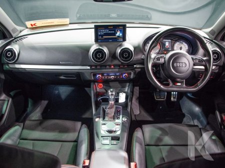 2016 Audi S3 BLACK HALF LEATHER UPHOLSTERY - FACTORY ALLOY WHEELS - FLAT BOTTOM STEERING WHEEL - REVERSE CAMERA €25,950 thumbnail