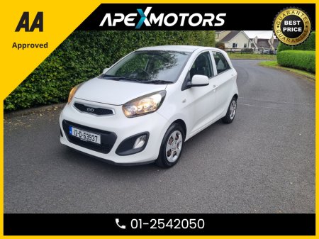2012 Hyundai i10 KIA PICANTO * 1.0 5Dr 68BHP * NEW NCT APR-26 * LOW LOW MILES * IMMACULATE * 6-STAMPS SERVICE HISTORY * AA APPROVED * 101 SAFETY CHECKLIST * LOW TAX * 12-MONTH ROADSIDE ASSIST * ONE VERY CAREFUL OWNER €6,749