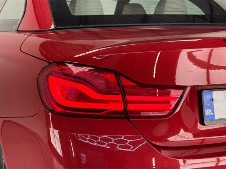 2018 BMW 4 Series M SPORT HARD TOP CONVERTIBLE**NEW 19" BLACK ALLOYS DUE**CREAM LEATHER HEATED MEMORY SEATS**DUAL CLIMATE**MULTIFUNCTIONAL STEERING WHEEL**HEATED NECK SCARF**PARKING SENSORS**SAT NAV**BLUETOOTH MEDIA** €29,995 thumbnail