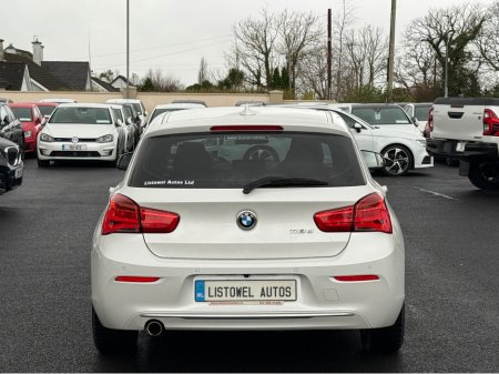 2018 BMW 1 Series STYLE 2.0 AUTO * 3 STAGE HEATED SEATS, SERVICE BOOK PRESENT WITH 4 SERVICE STAMPS, REAR VIEW CAMERA, PARKING SENSORS FRONT & REAR, ADAPTIVE CRUISE CONTROL, PART LEATHER TRIM, 2 KEYS, ISOFIX, * €18,950 thumbnail