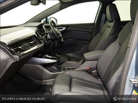 2024 Audi Q4 e-tron *S/LINE 45 – BIGGER BATTERY* Q4 E-TRON SLINE SUV: MYTHOS BLACK METALLIC WITH FULL BLACK LEATHER, 20” ALLOYS, HEATED SEATS, REVERSING CAMERA €43,945