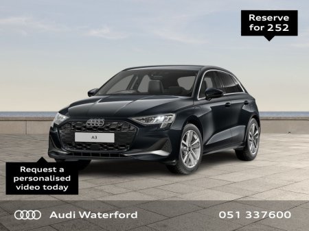 2026 Audi A3 Hybrid Sportback S-Tronic SE €605 pm €57,966