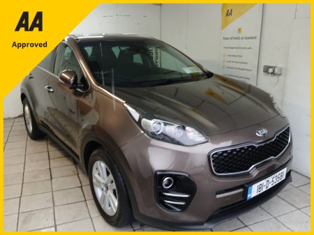 2018 Kia Sportage 1.6 CRDI  ISG 115BHP : Low Mileage : nct to 03/28 : FINANCE ARRANGED :