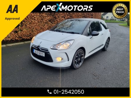 2016 DS Automobiles DS 3 FINANCE ARRANGED * BLUE HDI STYLE 120PS LEVEL-3 * TOP-SPEC * NEW NCT DEC-26 * AA APPROVED  * 101 SAFETY CHECKLIST * IMMACULATE * LOW LOW MILES * CRUISE CONTROL and SPEED LIMITER * 2-KEYS * LOW TAX €8,949