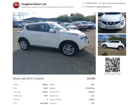 2014 Nissan Juke for sale