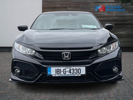 2018 Honda Civic 1.0 VTEC TURBO SR 5DR 129PS €13,950 thumbnail