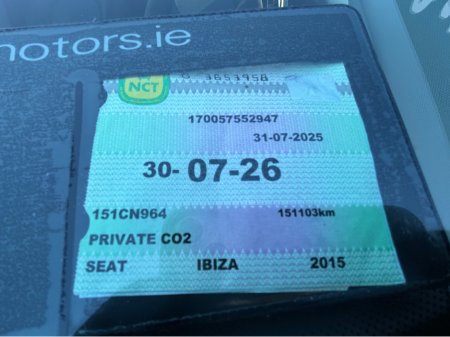 2015 SEAT Ibiza 5DR 1.2 70HP SPORT 4DR €8,500 thumbnail