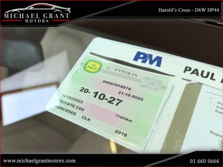 2018 Mercedes-Benz CLA Class 180 1.6 PETROL AUTOMATIC URBAN IRISH CAR ONLY 77KM 2027 NCT €21,950 thumbnail
