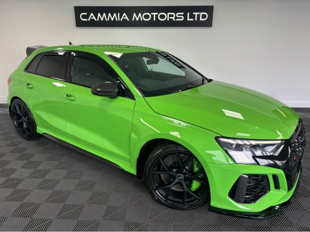 2022 Audi RS3 *AUDI RS3* *KYALAMI GREEN* *MAXTON DESIGN KIT**KEYLESS ENTRY* *RS SUPERSPORT SEATS* *HEATED SEATS* *FULLY LOADED WITH SPEC* *CARBON BLACK QUATTRO 400BHP* *FINANCE AVAILABLE* *TRADE INS WELCOME €72,950