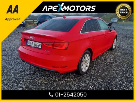 2014 Audi A3 Saloon FINANCE ARRANGED * AUTOMATIC (DSG) * 4-DR SALOON * NEW NCT DEC-26 * LOW LOW KMs * AA APPROVED * 101 SAFETY CHECKLIST * 12-MONTH ROADSIDE ASSIST * IMMACULATE * ADAPTIVE CRUISE * LOW TAX * SERVICE HISTO €12,949 thumbnail