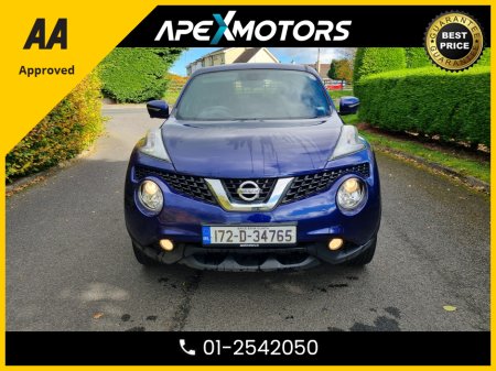 2017 Nissan Juke FINANCE ARRANGED * TOP-SPEC TEKNA DCI * NEW NCT OCT-27 * IMMACULATE * 7-STAMPS SERVICE HISTORY * AA APPROVED * 101 SAFETY CHECKLIST * HEATED SEATS * COLOUR REVERSE CAMERA * CRUISE CONTROL * 01-2542050 €8,949