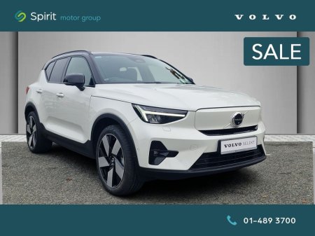 2023 Volvo XC40 Fully Electric 231hp Ultimate, Pan Sunroof, 360 Camera, Keyless Entry, Memory Electric Seats, Harman Kardon Sound, BLIS/CTA, 20inc Alloys, Keyless Entry, Adaptive Cruise Control with Pilot Assist €38,950