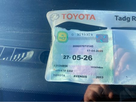 2013 Toyota Avensis 2.0 D-4D AURA 4DR €6,950 thumbnail