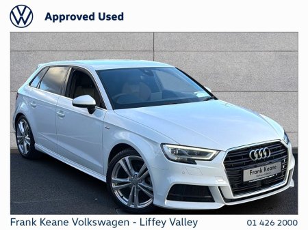 2020 Audi A3 S-LINE AUTO 1.4 *WHITE* *HALF LEATHER* *HEATED SEAT* *REAR VIEW CAMERA* *ELECTRIC SEATS* *NEW NCT* *12 MONTHS FRANK KEANE WARRANTY* *FINANCE AVAILABLE*