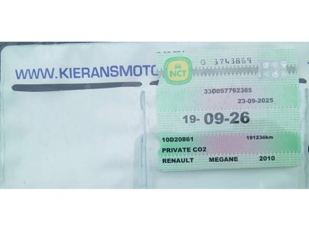 2010 Renault Megane 1.5 DCI DYNAMIQUE NCT 09/26 : TAX 09/26 €2,500