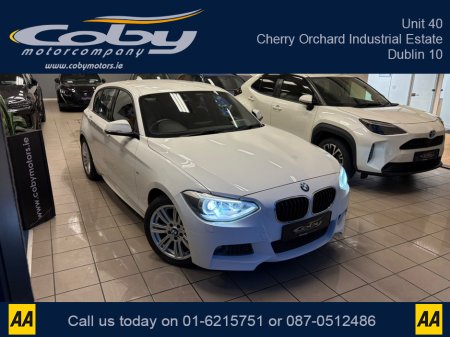 2014 BMW 1 Series 1.6 5DR AUTO M-Sport . NCT, Cruise Control, Dual Climate Control, Alloy Wheels, Revers Camera, Bluetooth, Folding Rear Seats, CD Player & more.