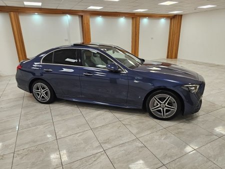 2025 Mercedes-Benz C Class BLUE WITH CREAM // PREMIUM C300E €62,950 thumbnail