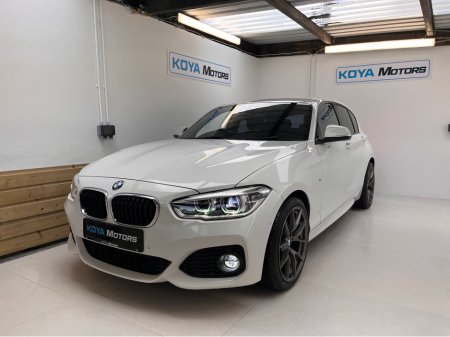 2018 BMW 1 Series 118D F20 2.0 DIESEL M-SPORT PRO PLUS AUTOMATIC // M3 CS ALLOY PACKAGE INCLUDED // ALPINE WHITE METALLIC // LED MATRIX LIGHTING // LANE DEPARTURE ASSIST // PRO BLUETOOTH MEDIA PACK // CRUISE CONTROL €18,950