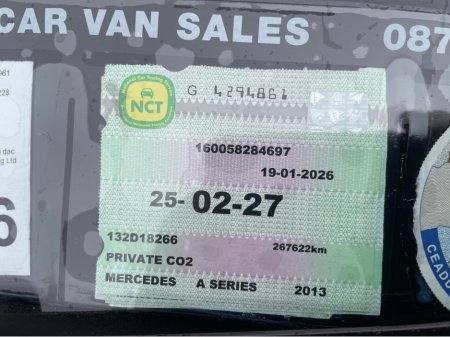 2013 Mercedes-Benz A Class A180 CDI BLUE EFFICIENCY SPORT 5DR €8,450 thumbnail