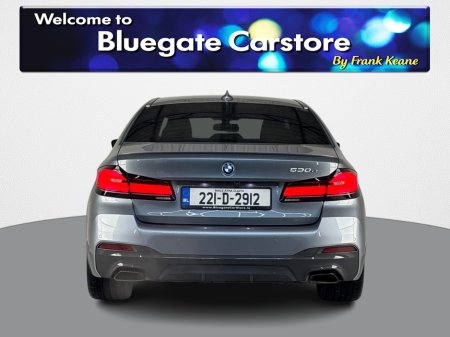 2022 BMW 5 Series 530E HYBRID M SPORT NEW NCT**19"MATTE BLACK ALLOYS**PANORAMIC SUNROOF**FRONT HEATED ELECTRIC SEATS**AMBIENT LIGHTING**APPLE CARPLAY**REVERSE CAMERA**PARKING SENSORS**DRIVE MODES**FINANCE AVAILABLE** €37,995 thumbnail