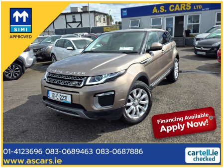 2017 Land Rover Range Rover Evoque TD4 SE 4 X 4 ** IRISH CAR ** FULL LEATHER INTERIOR ** PARKING SENSORS ** CRUISE CONTROL ** 2 KEYS ** STUNNING CAR ** €15,995