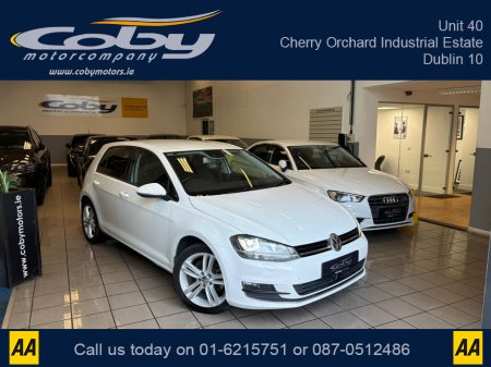 2013 Volkswagen Golf 1.4 5DR AUTO Highline. New NCT done before collection. Full Leather, Reverse Cam, Cruise Control, Heated Seats, Dual Climate, MFSW, Paddle Shift, Bluetooth and more. €11,450