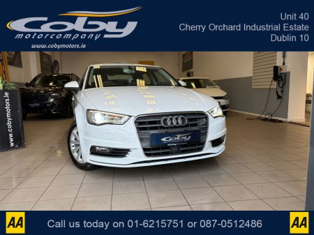 2015 Audi A3 1.4 Petrol Auto Saloon 4DR. New NCT done before collection, Reverse Camera, Dual Climate Control, MFSW, Cruise Control, Sat Nav, Handsfree, Parking Sensors, Paddle Shift and more. €13,750 thumbnail
