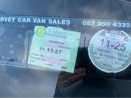 2015 Fiat Panda 1.2 EASY E6 4DR €5,950 thumbnail