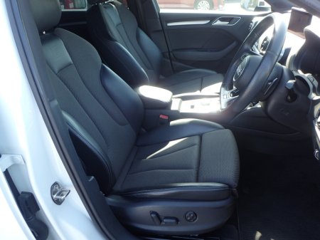 2018 Audi A3 1.4 TFSI S LINE BLACK EDITION PETROL AUTOMATIC // VIRTUAL DASH // HALF LEATHER // PARK ASSIST W/ REVERSING CAMERA // FACTORY BLACK EDITION // FLAT BOTTOM STEERING WHEEL // UPGRADED AUDI SPORT ALLOYS €21,950 thumbnail