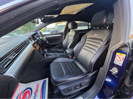 2019 Volkswagen Arteon 2.0 TSI R-LINE PANORAMIC SUNROOF 4MOTION 280BHP VIRTUALDASH FULL LEATHER HEATED ELECTRIC SEATS SAT NAV CARPLAY ANDROID AUTO BLIND SPORT PARKING SENSORS SELF PARKING ASSIST 360 CAMERA DYNAUDIO SOUND €31,500 thumbnail