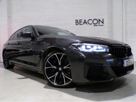 2021 BMW 5 Series *212 BMW 520D MHEV M-SPORT*FULL SERVICE HISTORY*FULL M-SPORT PACK*HEATED OYSTER WHITE M-SPORT SEATS* €37,900
