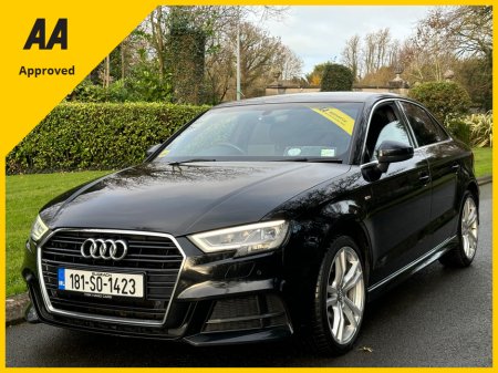 2018 Audi A3 1.6 TDI S LINE SAL AUTO *DIGITAL COCKPIT*HEATED SEATS*AA APPROVED* €21,995