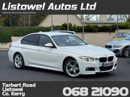 2018 BMW 3 Series 320D M-SPORT SALOON AUTOMATIC * REAR VIEW CAMERA, PARKING SENSORS FRONT & REAR, ADAPTIVE CRUISE CONTROL, POWER ADJUSTABLE SEATS, 3 STAGE HEATED SEATS, MEMORY SEATS, ALCANTARA SEATS, ISOFIX * €24,950