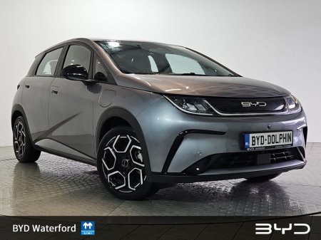 2026 BYD Dolphin *Finance Rates from 3.5%* Order Now for 261 Delivery COMFORT MODEL - 60kWh battery, 204HP, up to 427km range. Features include 360 Surround Camera, Heat Pump, Adaptive Cruise Control, Heated Seats, €33,719