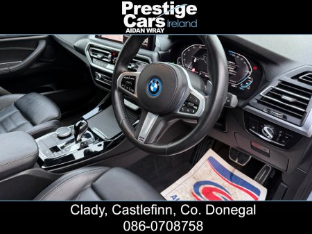 2021 BMW X3 X DRIVE 30E M SPORT AUTO PETROL/PLUG IN HYBRID,LCI NEW MODEL,BROOKLYN GREY,M PERFORMANCE BODY KIT,PLUS/TECH PACK,HEATED LEATHER,CAMERAS,AMBIENT LIGHTING,VIRTUAL COCKPIT,XENON LIGHTS,FBMWSH,HIGH SPEC €40,000 thumbnail