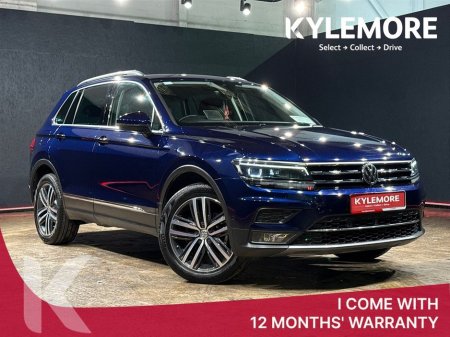 2018 Volkswagen Tiguan 2.0 TDI HIGH LINE 4WD - FULL BLACK LEATHER HEATED SEATS FRONT AND BACK - DIAMOND CUT FACTORY ALLOY WHEELS - CRUISE CONTROL - REVERSE CAMERA