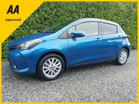 2016 Toyota Yaris ULTIMATE 1.3  PETROL AUTOMATIC LOW MILEAGE HIGH SPEC MULTIFUNCTION STEERING WHEEL ALLOY WHEELS LED HEADLIGHTS FACTORY IMMOBILISER PROXIMITY KEYS 2 FACTORY REMOTE KEYS 2 YEARS NCT 1 YEAR ROAD TAX €12,995 thumbnail