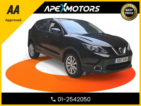 2017 Nissan Qashqai FINANCE ARRANGED * ACENTA 110PS 5DR * NEW NCT NOV-27 * IMMACULATE * 6-STAMPS SERVICE HISTORY * AA APPROVED * 101 SAFETY CHECKLIST * TOP-SPEC 5DR SUV * LOW LOW MILES * 2-KEYS * LOW TAX * 12-MONTH ROADS €12,749